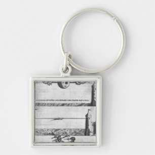 Een kunstmatige cloud maken sleutelhanger