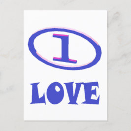 Een kunstschildpad van de Liefde blauwe hint van p Briefkaart