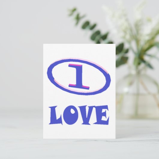 Een kunstschildpad van de Liefde blauwe hint van p Briefkaart (Staand voorkant)