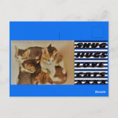 Een kunstschildpad van de Liefde blauwe hint van p Briefkaart (Achterkant)