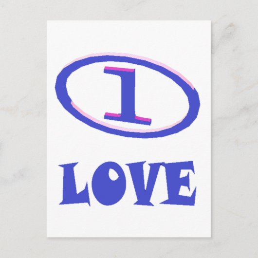 Een kunstschildpad van de Liefde blauwe hint van p Briefkaart (Voorkant)