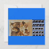 Een kunstschildpad van de Liefde blauwe hint van p Kaart (Achterkant)