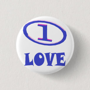 Een kunstschildpad van de Liefde blauwe hint van p Ronde Button 3,2 Cm