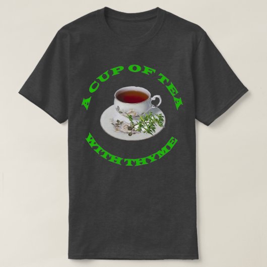EEN KUP TEA MET HEN T-SHIRT (Design voorkant)