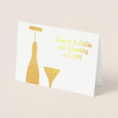 Een Kurk die Springt - Opwindend Nieuws met jouw F Folie Kaarten (Voorkant)