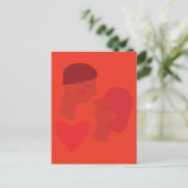 Een kus briefkaart (Staand voorkant)