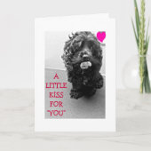 EEN KUS EN EEN WENS - JE VERJAARDAG ZEGT DOGGIE KAART (Voorkant)