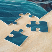 Een kus in de golven legpuzzel (Zijkant)