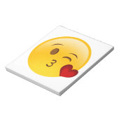 Een kus-oji-sticker aansteken notitieblok (Linkerzijde)