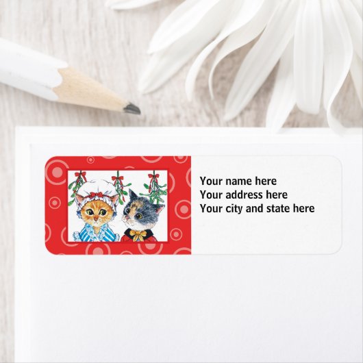 Een kus onder de maretak etiket (Insitu)