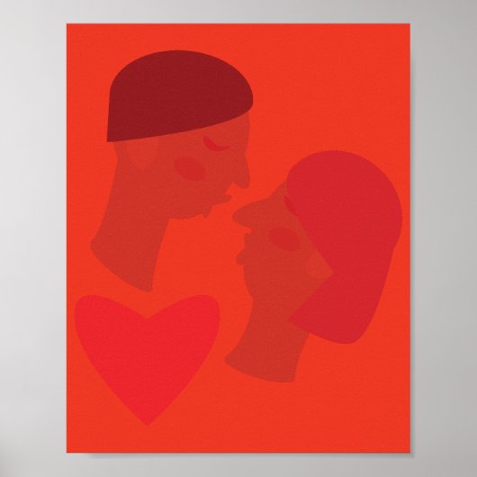 Een kus poster (Voorkant)