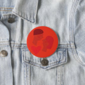 Een kus ronde button 7,6 cm (In situ)