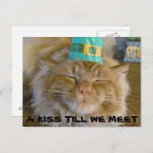 Een kus tot we elkaar ontmoeten briefkaart (Voorkant / Achterkant)