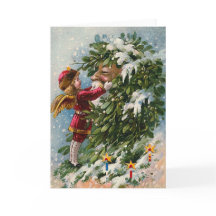 Een "kus van de Maretak voor Kerstman "