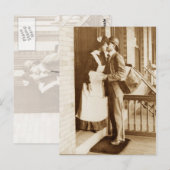 Een kus van de postbode briefkaart (Voorkant / Achterkant)