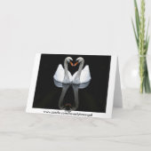 Een kus van het Hart van de Zwaan, Kaart (Achterkant)