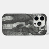 Een Kus, Victoriaans Vampier iPhone Case (Achterkant (horizontaal))