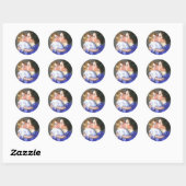 Een kus voor Baby Anne, Mary Cassatt Ronde Sticker (Vel)