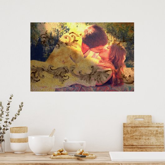 Een kus voor het slapende schoonheid van Prince Ch Poster (Keuken)