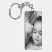 Een kus voor O rechthoekige Sleutelhanger (2 zijka (Voorkant Links)