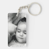 Een kus voor O rechthoekige Sleutelhanger (2 zijka (achterkant)