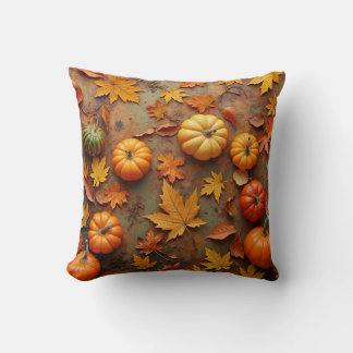 Een kussen dat de herfst vertegenwoordigt