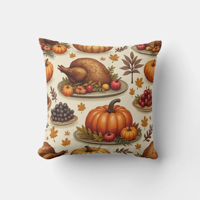 Een kussenkussen voor Thanksgiving Kussen (Voorkant)