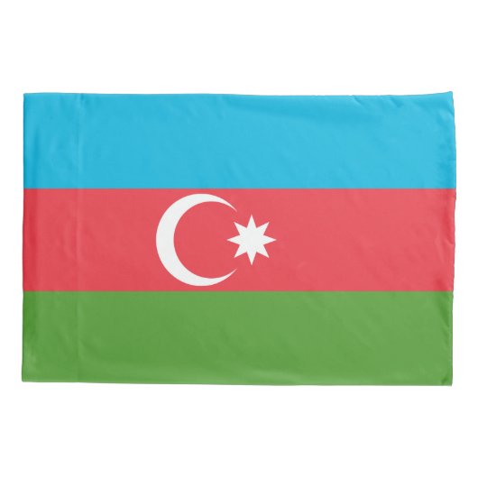 Eén Kussensloop met vlag van Azerbeidzjan (Achterkant)