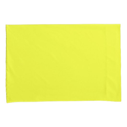 Eén Kussensloop, standaard, neongeel Kussensloop (Voorkant-Rechts)