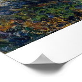 Een kustgebied met een baai van Claude Monet Poster (Hoek)