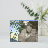 Een kustkerstfeest feestdagenkaart (Staand voorkant)