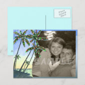 Een kustkerstfeest feestdagenkaart (Voorkant / Achterkant)