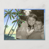 Een kustkerstfeest feestdagenkaart (Voorkant)