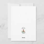 Een Kustkerstzandpipers Feestdagenkaart (Achterkant)