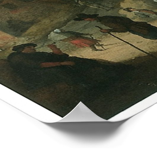 Een kustlandschap, Abraham Willaerts Poster (Hoek)