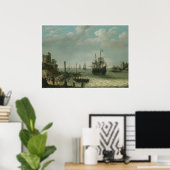 Een kustlandschap, Abraham Willaerts Poster (Thuiskantoor)