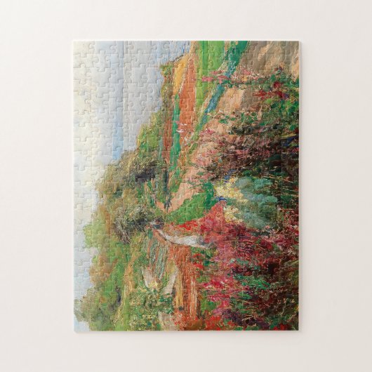 Een kustlandschap | Olga Wisinger-Florian Legpuzzel (Verticaal)