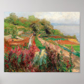 Een kustlandschap | Olga Wisinger-Florian Poster (Voorkant)