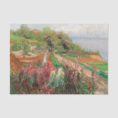 Een kustlandschap | Olga Wisinger-Florian Tissuepapier (Voorkant)