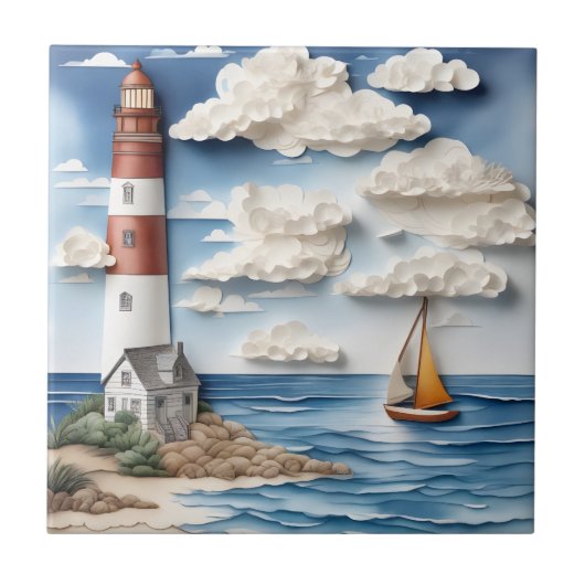 Een Kustpapierdroom 3 Tegeltje (Voorkant)