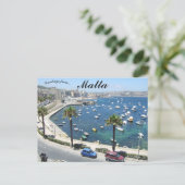 Een kustzicht op Malta Briefkaart (Staand voorkant)