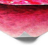 Een Kute Hand tekende Roze Hart op een Grunge Text Poster (Hoek)