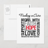 Een kuur vinden voor remtumoren briefkaart (Voorkant / Achterkant)