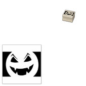 Een kwaadaardige pompoen in het gezicht Halloween  Rubberstempel (Gestempeld)