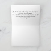 Een kwartet sneeuwpoppen kaart (Binnen)