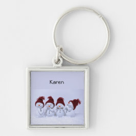 Een kwartet sneeuwpoppen maandag 21 oktober 2019 9 sleutelhanger