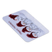 Een kwartet sneeuwpoppen magneet (Rechterzijde)