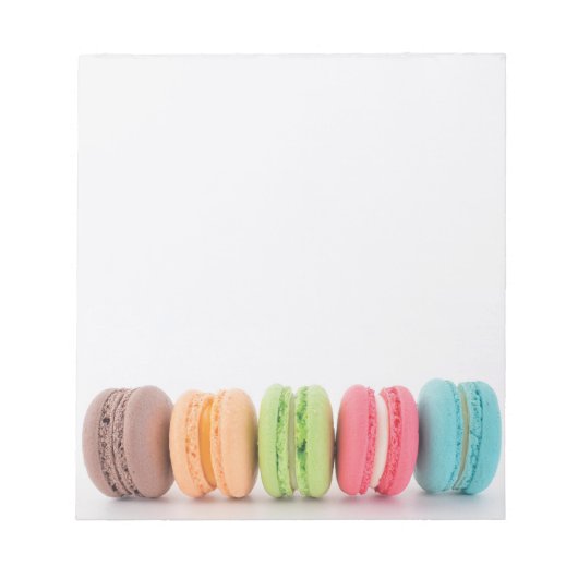 Een kwintet van macarons notitieblok (Voorkant)
