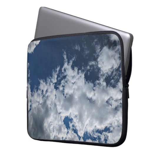 Een laag wolken laptop sleeve (Voorkant Links)