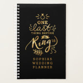 EÉN LAATSTE DING VÓÓR DE RING PLANNER (Voorkant)